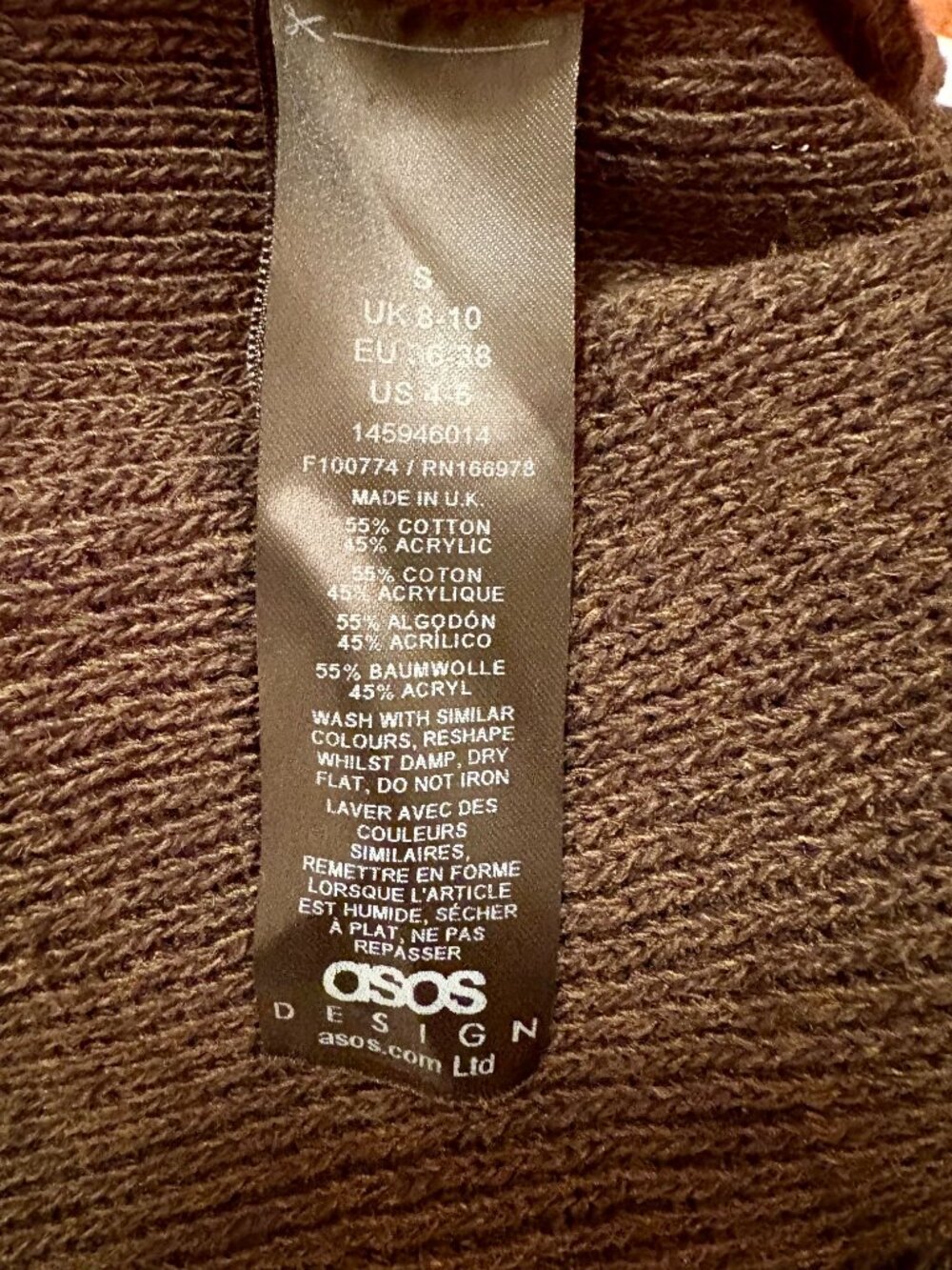 ASOS Cropped Button-Up Sweater - Picture 8 of 8